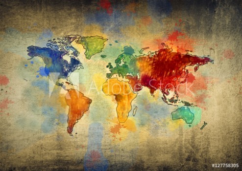 Picture of World map